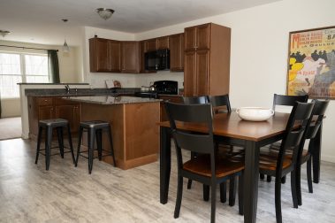 Dine-In Kitchen of a 3 Bedroom Unit in the Hidden Oak Community, a high-end townhouse community by Socha Companies in Manchester NH
