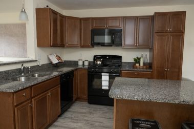 Kitchen of a 3 Bedroom Unit in the Hidden Oak Community, a high-end townhouse community by Socha Companies in Manchester NH